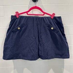 Lilly Pulitzer Navy Cotton Skort